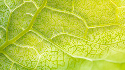 Obraz premium Dewdrops create intricate patterns on a vibrant green leaf surface under bright lighting