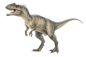 Fototapeta premium Ferocious Dinosaur Illustration Detailed Depiction of a Prehistoric Predator