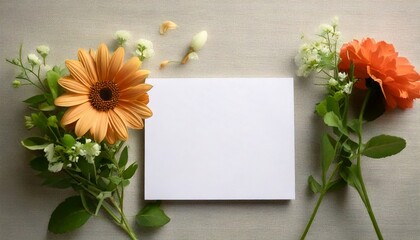 A4 Paper Sheet - Invitation Mockup for Greetings Card, Template for Wedding, Birthday, Party, Christmas, Thanksgiving and New Year with Space for Copy