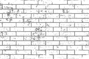A clean, white brick wall background offering a modern, industrial feel. Perfect for design projects requiring a minimalist aesthetic or as a neutral backdrop for various artwork.