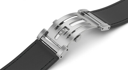 Silver Watch Clasp Closeup Mockup