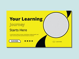  Modern Education YouTube Thumbnail Design Template