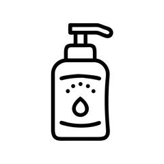 lotion bottle on transparent background for web and graphic design