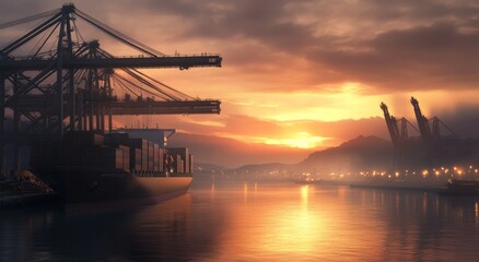 Conceptual Image of Strategic Embargoes and Market Controls for National Interests with Left Space for Text