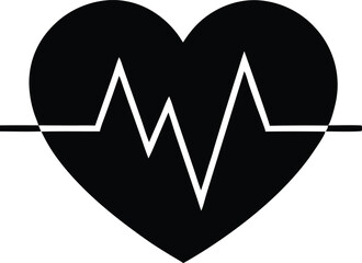 heartbeat vector icon