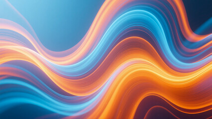 Colorful Abstract Wave Background with Flowing Lines and Artistic Design