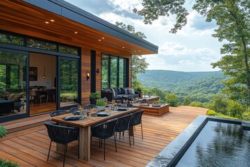 Mountaintop Modern Deck Design