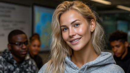 Classroom discussion on democracy and rights