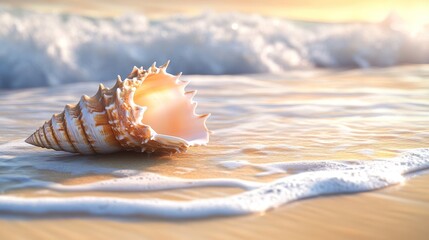 Seashell Serenity: A Coastal Sunrise