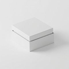 Naklejka premium White Square Gift Box Mockup