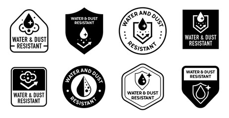 Obraz premium Water and dust resistant vector icon