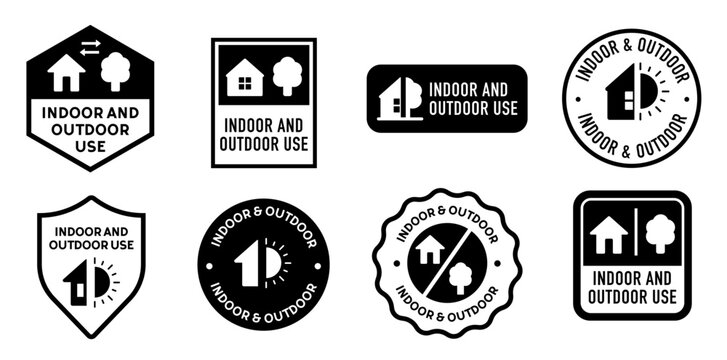 Indoor and outdoor use vector icon