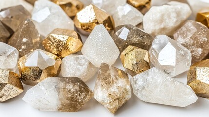 Crystals and Gold Accent Pieces