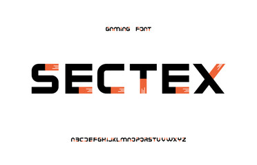 Futuristic Digital Tech Font for logos, UI, and Gaming