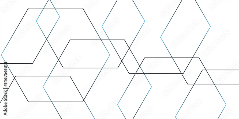 Poster abstract vector hexagons pattern background. geometric simple hexagonal concept technology. geometri