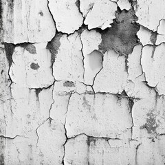 Obraz premium Cracked, weathered, aged plaster wall