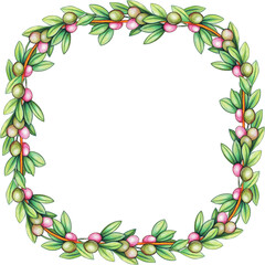 Watercolor hand drawn italian mediterranean tiles