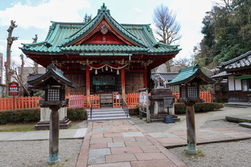 Fototapeta premium Go-ō Shrine near Imperial Palace in Kyoto