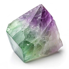 Fototapeta premium a fluorite isolated on solid white background