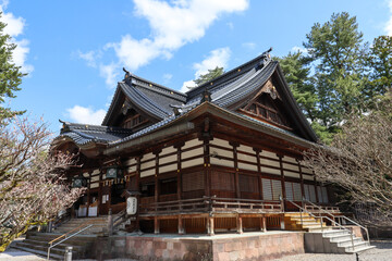 Oyama Shrine unde a blue sky