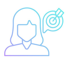 Obraz premium Goal Tracking Icon