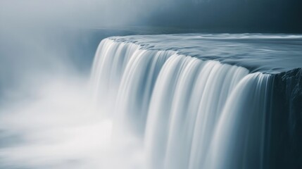 Majestic Waterfall: A Serene Cascade of Water
