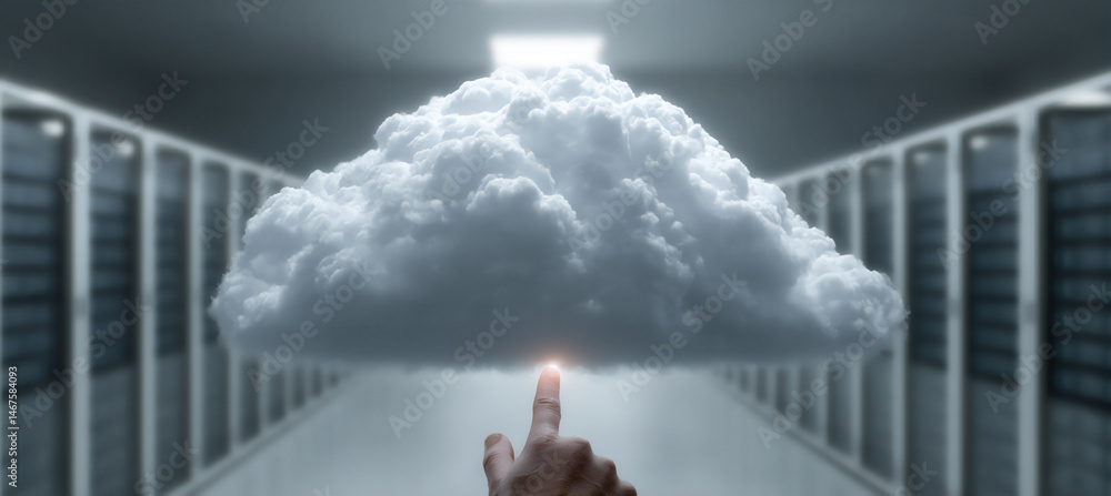 Poster interactive cloud computing architecture diagram