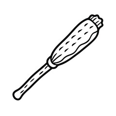 vector illustration of a drumstick moringa