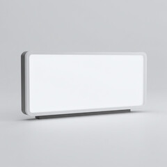 White Rectangular Tabletop Sign Holder