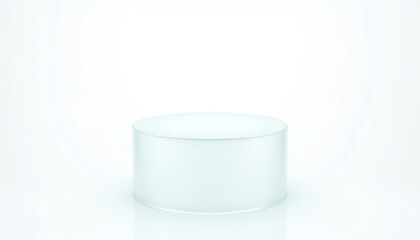 Minimalist podium showcasing empty space.