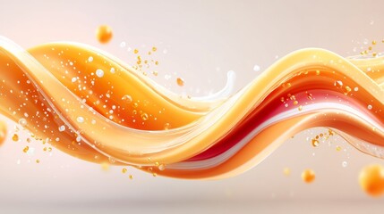 Abstract pattern of liquid honey and milk
