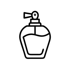 perfume bottle on transparent background for web and graphic design