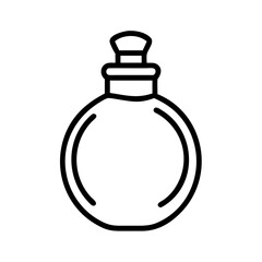 round cosmetic bottle on transparent background for web and graphic design