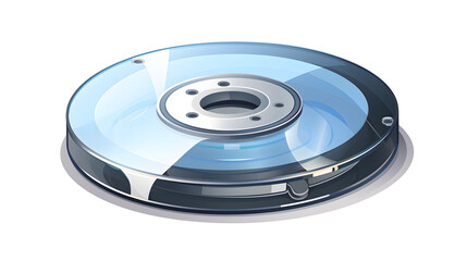 Professional Realistic Compact Disc Vector Illustration for Multimedia Design Projects