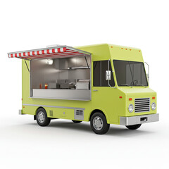 Naklejka premium truck isolated on white background