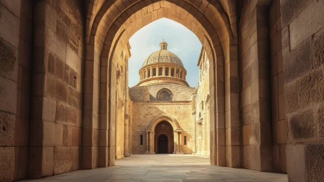 Ancient Archway Reveals Majestic Stone Dome Architectural Marvel