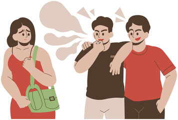 Catcalling Harassment Illustration