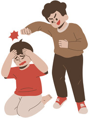 Physical Bullying Illustration
