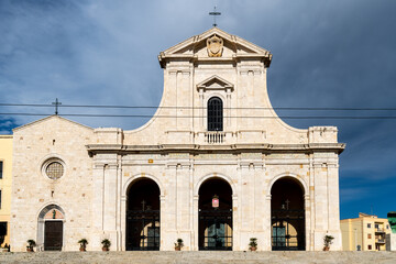 Fototapeta premium Facade of Santuario di Nostra Signora di Bonaria