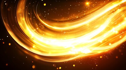 Obraz premium Abstract golden swirl design