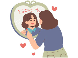 Loving Yourself Illustration