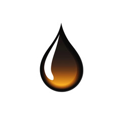 Fototapeta premium Droplet of oil with glossy finish and gradient effect