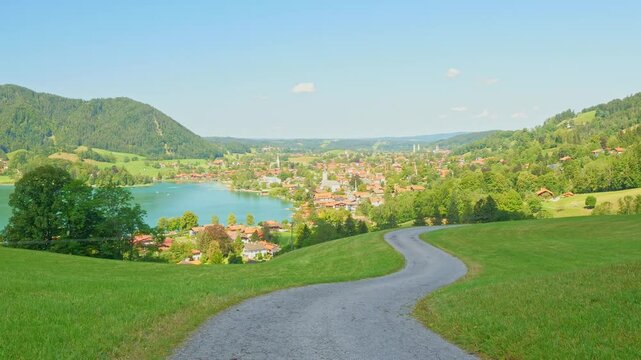 Germany&rsquo;s peaceful lake region near Miesbach offers a tranquil summer setting with alpine charm and natural beauty
