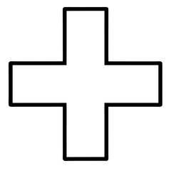 Obraz premium vector cross symbol