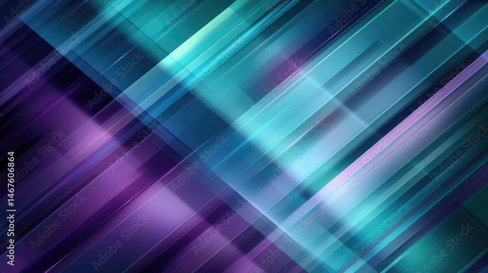 Poster abstract green purple line effect on surface of modern template design express seamless style scene.
