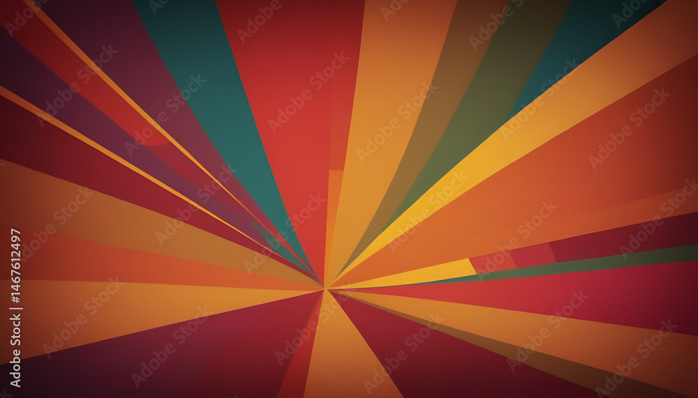 Poster abstract background with rays