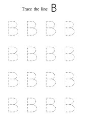 Trace the letter work sheet 