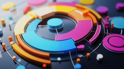 Vibrant Diagram Representation for Business Analytics and Data Visualization