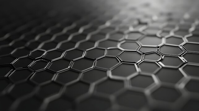Abstract hexagonal grid pattern