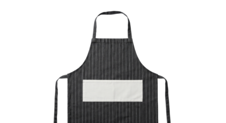 Apron barber shop. Striped Apron with Pocket Mockup on White Background